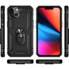 Military Grade Hybrid Case with Ring Grip for iPhone 15 - Black