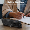 Military Grade Hybrid Case with Ring Grip for iPhone 15 - Black
