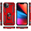 Military Grade Hybrid Case with Ring Grip for iPhone 15 - Red