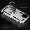 Military Grade Hybrid Case with Ring Grip for iPhone 15 - Silver