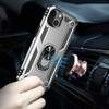 Military Grade Hybrid Case with Ring Grip for iPhone 15 - Silver