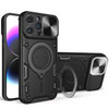 Elite Series Hybrid Case with MagSafe Ring Stand and Camera Lens Cover for iPhone 15 Pro Max - Black