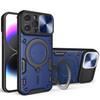 Elite Series Hybrid Case with MagSafe Ring Stand and Camera Lens Cover for iPhone 15 Pro Max - Blue