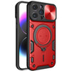 Elite Series Hybrid Case with MagSafe Ring Stand and Camera Lens Cover for iPhone 15 Pro Max - Red