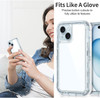 Military Grade Transparent Hybrid Case for iPhone 15