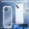 Military Grade Transparent Hybrid Case for iPhone 15