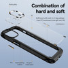Tough Shield Snap-on Transparent Case for iPhone 15 Pro Max - Black