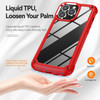 Tough Shield Snap-on Transparent Case for iPhone 15 Pro - Red