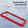 Tough Shield Snap-on Transparent Case for iPhone 15 Plus - Red