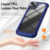 Tough Shield Snap-on Transparent Case for iPhone 15 - Blue