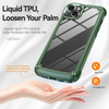 Tough Shield Snap-on Transparent Case for iPhone 15 - Green