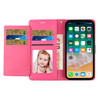 Extra Series Essential Leather Wallet Stand Case for iPhone 15 - Pink