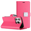 Extra Series Essential Leather Wallet Stand Case for iPhone 15 - Pink