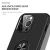 360 Rotating Ring Grip Hybrid Case for iPhone 15 Pro Max - Black