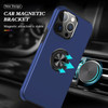 360 Rotating Ring Grip Hybrid Case for iPhone 15 Pro Max - Blue