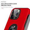 360 Rotating Ring Grip Hybrid Case for iPhone 15 Pro Max - Red