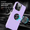 360 Rotating Ring Grip Hybrid Case for iPhone 15 Pro Max - Purple