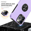 360 Rotating Ring Grip Hybrid Case for iPhone 15 Pro Max - Purple
