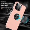 360 Rotating Ring Grip Hybrid Case for iPhone 15 Pro Max - Rose Gold