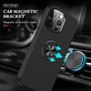 360 Rotating Ring Grip Hybrid Case for iPhone 15 Pro - Black