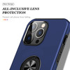 360 Rotating Ring Grip Hybrid Case for iPhone 15 Pro - Blue