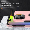 360 Rotating Ring Grip Hybrid Case for iPhone 15 Pro - Pink