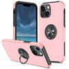 360 Rotating Ring Grip Hybrid Case for iPhone 15 - Pink