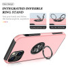 360 Rotating Ring Grip Hybrid Case for iPhone 15 - Pink