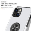 360 Rotating Ring Grip Hybrid Case for iPhone 15 - Silver