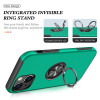 360 Rotating Ring Grip Hybrid Case for iPhone 15 - Green