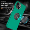 360 Rotating Ring Grip Hybrid Case for iPhone 15 - Green