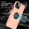 360 Rotating Ring Grip Hybrid Case for iPhone 15 - Rose Gold