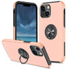 360 Rotating Ring Grip Hybrid Case for iPhone 15 - Rose Gold