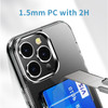 Optical Grade Clear Case with Card Slot for iPhone 15