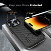 Shell Holster Kickstand Case with Spring Belt Clip for iPhone 15 Pro Max - Black