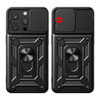 Elite Series Hybrid Case with Ring Grip and Camera Lens Cover for iPhone 15 Pro Max - Black