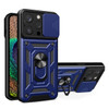 Elite Series Hybrid Case with Ring Grip and Camera Lens Cover for iPhone 15 Pro Max - Blue
