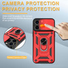 Elite Series Hybrid Case with Ring Grip and Camera Lens Cover for iPhone 15 Pro Max - Red