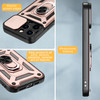 Elite Series Hybrid Case with Ring Grip and Camera Lens Cover for iPhone 15 Pro Max - Rose Gold