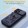 Elite Series Hybrid Case with Ring Grip and Camera Lens Cover for iPhone 15 Pro - Blue