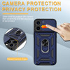 Elite Series Hybrid Case with Ring Grip and Camera Lens Cover for iPhone 15 Pro - Blue