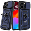 Elite Series Hybrid Case with Ring Grip and Camera Lens Cover for iPhone 15 Pro - Blue