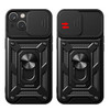 Elite Series Hybrid Case with Ring Grip and Camera Lens Cover for iPhone 15 Plus - Black