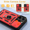 Elite Series Hybrid Case with Ring Grip and Camera Lens Cover for iPhone 15 Plus - Red