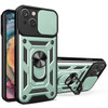 Elite Series Hybrid Case with Ring Grip and Camera Lens Cover for iPhone 15 - Green