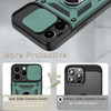 Elite Series Hybrid Case with Ring Grip and Camera Lens Cover for iPhone 15 - Green