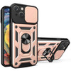 Elite Series Hybrid Case with Ring Grip and Camera Lens Cover for iPhone 15 - Rose Gold