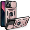 Elite Series Hybrid Case with Ring Grip and Camera Lens Cover for iPhone 15 - Rose Gold