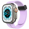 Premium Silicone Band with Magnetic Buckle for Apple Watch 49mm / 45mm / 44mm / 42mm - Purple