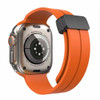Premium Silicone Band with Magnetic Buckle for Apple Watch 49mm / 45mm / 44mm / 42mm - Orange